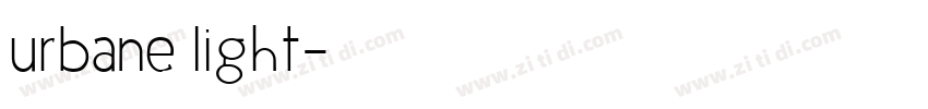 urbane light字体转换